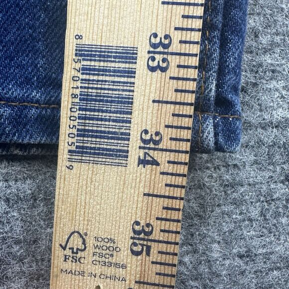 Vintage 80s Levis 549 Jeans 36x34 Made in USA Whiskering Wallet Fade Leather Tab - Picture 16 of 16